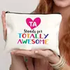 Dia do Professor Transfronteiriço Professor Estagiário Bolsa de Maquiagem Tinta a Óleo Dia do Professor Professor Tinta a Óleo Bolsa de Maquiagem Mais Vendida na Amazon