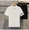 Nova Camisa Masculina de Manga Curta com Gola de Fabricante Original Tops Masculinos de Meia Manga Verão Camisas Polo com Lapela São Modernas e Bonitas