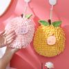 Toalla de mano de chenilla con diseño de frutas creativas, ideal para colgar en la cocina, absorbente, de secado rápido, pequeña.
