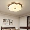 Luminária de Teto para Quarto Cor Nogueira Antiga Madeira Maciça Pétala Espectro Completo Proteção para os Olhos Super Brilhante Lâmpada para Sala de Leitura Quarto Infantil