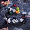 Decoraciones de Halloween Horror Mago Magia Elfo Casa de Calabaza Fantasma Artesanías de Resina Micropaisaje Adornos Pequeños