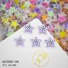 Nueva Joyería para Uñas con Fruta Carambola Cortada Colorida Dopamina Estrella de Cinco Puntas Pendientes DIY Anillo Accesorios para Uñas