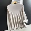 Suéter de Punto Ajustado con Cuello Alto Medio 2026 para Usar en Capas con Camiseta de Manga Larga Base para Mujer Venta al por Mayor H10AS8412