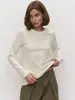 Camiseta de manga larga transfronteriza, estilo europeo y americano, primavera y otoño 2026, camiseta versátil de cuello redondo para el hogar y el trabajo, algodón orgánico, ropa casual transfronteriza