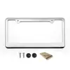 Moldura de Placa de Carro para Modificação Atacado Moldura de Placa Padrão Americano Suporte de Placa de Licença de Aço Inoxidável Capa de Placa de Licença Transfronteiriça Xclpf