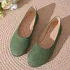 Outono 2026 Novo Mocassim Casual Fashion de Bico Redondo Retrô Slip-On para Mulheres Atacado