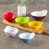 Tazón de condimentos de melamina vajilla tipo porcelana tazón pequeño para hot pot barbacoa autoservicio tazón para mojar tazón para salsas tazón de una oreja comercial