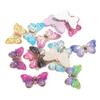 Colgante de Mariposa Acrílico de Simulación de Color Mágico con Agujeros Accesorios de Parche Verano Estilo Pastoral Colgante de Pulsera Pequeños Accesorios