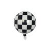 Fiesta de Baile en Barra Despedida de Soltero Ktv Cumpleaños Adulto Globos Rayados Blancos y Negros Globos de Papel de Aluminio Cuadros Blancos y Negros