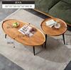 Mesa de Centro Plegable Pequeña Lujo Accesible Sala de Estar para Apartamento Pequeño Combinación Redonda Simple Moderna Ventana Mirador Balcón Mesa de Té Producto Nuevo