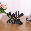 Estante de mesa para servilletas de cuchillo y tenedor de hierro restaurante bar mesa de restaurante estante para pañuelos faciales decoración diaria del hogar al por mayor