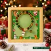Pulseiras de Natal em Desenho Animado, Pulseiras de Contas Mais Vendidas Transfronteiriças, Pulseiras Fofas de Rena e Árvore de Natal, Joias de Presente de Natal
