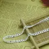 Collar de plata de doble tejido S990 plata de ley para hombre de primera calidad cadena de verbena para pareja joyería Lin FA de plata de ley al por mayor