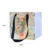Bolsa de flores, bolsa de papel para embalaje, bolsa de red roja cuadrada, bolsa de abrazo, bolsa de regalo grande, bolsa de embalaje portátil para ramo, venta al por mayor