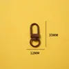 Chaveiro Fivela de Porta Giratória em Forma de U Pingente de Boneca Acessório DIY Liga de Zinco 33mm Pequena Fivela de Porta