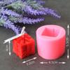 Guantes de Hombre de Jengibre Copo de Nieve Navidad Molde de Yeso Estéreo Árbol de Navidad DIY Vela Perfumada Molde de Vela Navideña