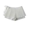 Diseño de Nicho Con Cordones Lazo Plisado Cruzado Falda Plisada Cintura Alta Línea A Pantalones Cortos Culottes Pantalones Cortos