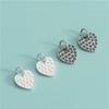 Prata de lei S925 prata tailandesa pingente face de knock coração de amor pulseira de pérolas pingente de colar material de joia DIY