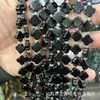 Cristal Natural 11MM Trevo de Quatro Folhas Citrino Pó de Cristal Olho de Tigre Contas para Pulseira Colar DIY Acessórios