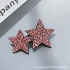 Horquilla de estrella de cinco puntas con diamantes de imitación, clip lateral BB, flequillo, tocado, artefacto de acabado para cabello roto con estrella de alta calidad.