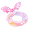 Flotador de natación para niños estilo coreano con lentejuelas y concha, con respaldo engrosado, flotador de natación moderno, flotador para axilas para niños
