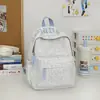 Mochilas de la Serie de Hilo Texturizado Gris de Cáñamo para Estudiantes de Secundaria y Preparatoria, Adecuadas para Clases Diarias, Salidas de Fin de Semana, Picnic y Bolsas Escolares Resistentes a las Manchas