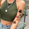 Tatuaje temporal de bruja malvada mágica de origen transfronterizo, pegatina de tatuaje de cara y brazo con secreto legendario avanzado.