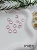 Fondo Puntiagudo Forma Especial Rosa Glaciar Diamante Suelto Manicura Estéreo Diamante Grande Material de Vidrio Boutique Corazón Torcido Corazón Adornos de Diamante DIY