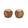 Dados de cristal natural de 15 mm, dados de seis caras de ágata y jade, grabados con números, accesorio para juegos de mesa de ocio y entretenimiento, artículo decorativo