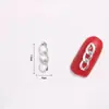 Accesorios de Cadena para Arte de Uñas Estilo Europeo, Americano y Japonés, Cadenas Cortas Trenzadas en Dorado, Plateado y Negro, Pedrería para Uñas Estilo Punk Unisex Personalizada, Metal