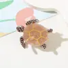 Presilha de Cabelo Fofa Desenho Animado Animal Série Oceano Pequena Imitação Acetato Concha Golfinho Estrela do Mar Franja Lateral Filhote