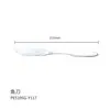 PE510 Lijado Acero Inoxidable 304 Vajilla Cuchillo y Tenedor Cuchara Cuchillo y Tenedor para Bistec Concha para Sopa Común Vajilla para Comida Occidental