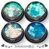 Cross-border magic color mixed green heart love nail art lantejoulas ultrafinas laser flash flash diamante pó acessórios para nail art