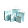 Bolsa de papel kraft, bolso de mano, bolsa de regalo para comercio exterior, bolsa de cumpleaños, té de leche, café, bebida, empaque para llevar, bolsa para hornear, hecho a medida