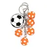 Nuevo Creativo 3D Estéreo PVC Caucho Suave Balón de Fútbol Serie Copa del Mundo Cadena de Cuentas Llavero Colgante Decoración Regalo