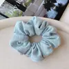 Gomas Elásticas de Peluche Serie Azul Primavera, Nuevas Diademas Dulces Estilo Hada para Mujeres, Accesorios para el Cabello Sencillos y Versátiles para Niños
