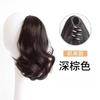 Rabo de Cavalo Peruca Clipe Cabelo Cacheado Rabo de Cavalo Curto Feminino Cabelo Artificial Natural Tira Rabo de Cavalo Alto Cachos Pera Pode Ser Amarrado em Rabo de Cavalo Baixo
