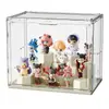 Caixa de Armazenamento Blind Box Enfeites Labbu Caixa de Exibição de Figura Acrílica Bolha Fosca Magnética Transparente Caixa de Armazenamento