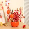 Decoraciones de Año Nuevo 2027 para la Sala de Estar, Adornos de Caqui para la Buena Suerte, Decoraciones de Mesa para el Festival de Primavera, Arreglos para la Entrada para el Año del Cabra, Regalos de Año Nuevo al por Mayor