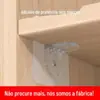 Suporte de partição sem perfuração, suporte de prateleira, armário de guarda-roupa, sem pregos, pasta sem costura, suporte móvel em camadas, fronteira cruzada