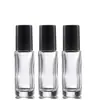 Botella de perfume con forma de bola de rodillo, transparente, de 5 ml, moldeada, con forma de ojo, de fábrica.