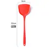 Espátula de silicona fina cuchara para sopa resistente a altas temperaturas utensilios de cocina de silicona todo incluido espátula de cocina antiadherente de ocho piezas cuchara derramada