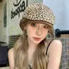 Gorra Retro Estilo Británico para Mujer, Boina Versátil para Primavera y Otoño, Moda de Sombrero Pequeño que Adelgaza la Cara, Tendencia para Circunferencia de Cabeza Grande