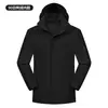 Colección de otoño e invierno: conjunto de ropa de trabajo para exteriores de dos piezas con bolsillos tridimensionales curvos en los brazos, personalizable con un logotipo; chaqueta para deportes al aire libre y montañismo