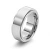 Anillo sencillo europeo y americano de acero de titanio de 8 mm de ancho, giratorio, cepillado, joyería, moda para hombre, anillo para aliviar la presión, accesorios
