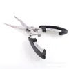 Pinzas para señuelos, Pinzas de pesca de punta curva, Tijeras de pesca, Cortador de línea de pesca fuerte, Suministros para pesca en el mar, Equipo de pesca, Acero inoxidable, Resistente a la corrosión