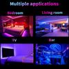 Tira de Luces LED USB RGB 2835 Controlador de 24 Teclas Luz de Fondo para TV Decoración del Hogar 45 LED/M Lámpara de Neón Multicolor