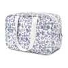 Bolsa de Maquillaje Portátil de Gran Capacidad Transfronteriza, Neceser Lindo Estilo Ins con Flores, Bolsa de Almacenamiento de Gama Alta, Bolsa de Viaje