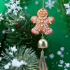 Homem de Gengibre de Natal Sino Pingente Papai Noel Pequeno Enfeite Decoração de Árvore de Natal Pingente de Decoração de Natal