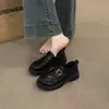 Zapatos de Cuero de Plataforma de Suela Gruesa Estilo Británico Más Vendidos Zapatos Individuales para Mujer Nuevo Estilo Otoño 2026 para Combinar con Faldas Mocasines Mary Janes